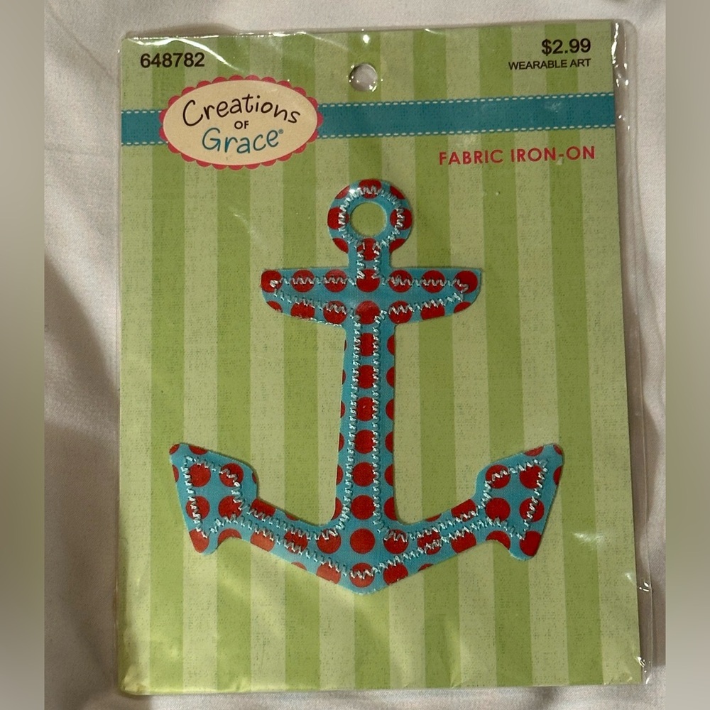 ⭐️ $1 When Bundled - Anchor Fabric Iron-On Patch CREATIONS of GRACE wearable art